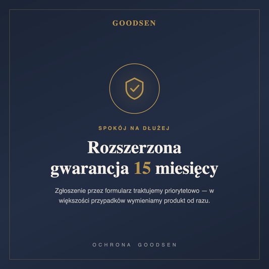 GoodSEN - rozszerzona gwarancja 15 miesiecy